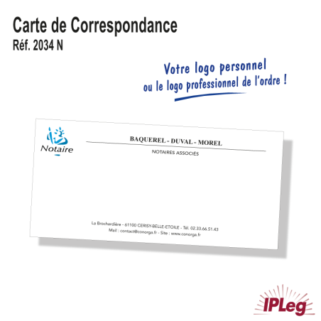 Carte de Correspondance - Lot de 500