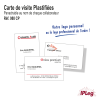 Carte de Visite - Plastifiée Recto - Lot de 500