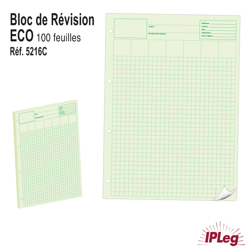 Feuilles de Révision ECO - Bloc de 100 Feuilles